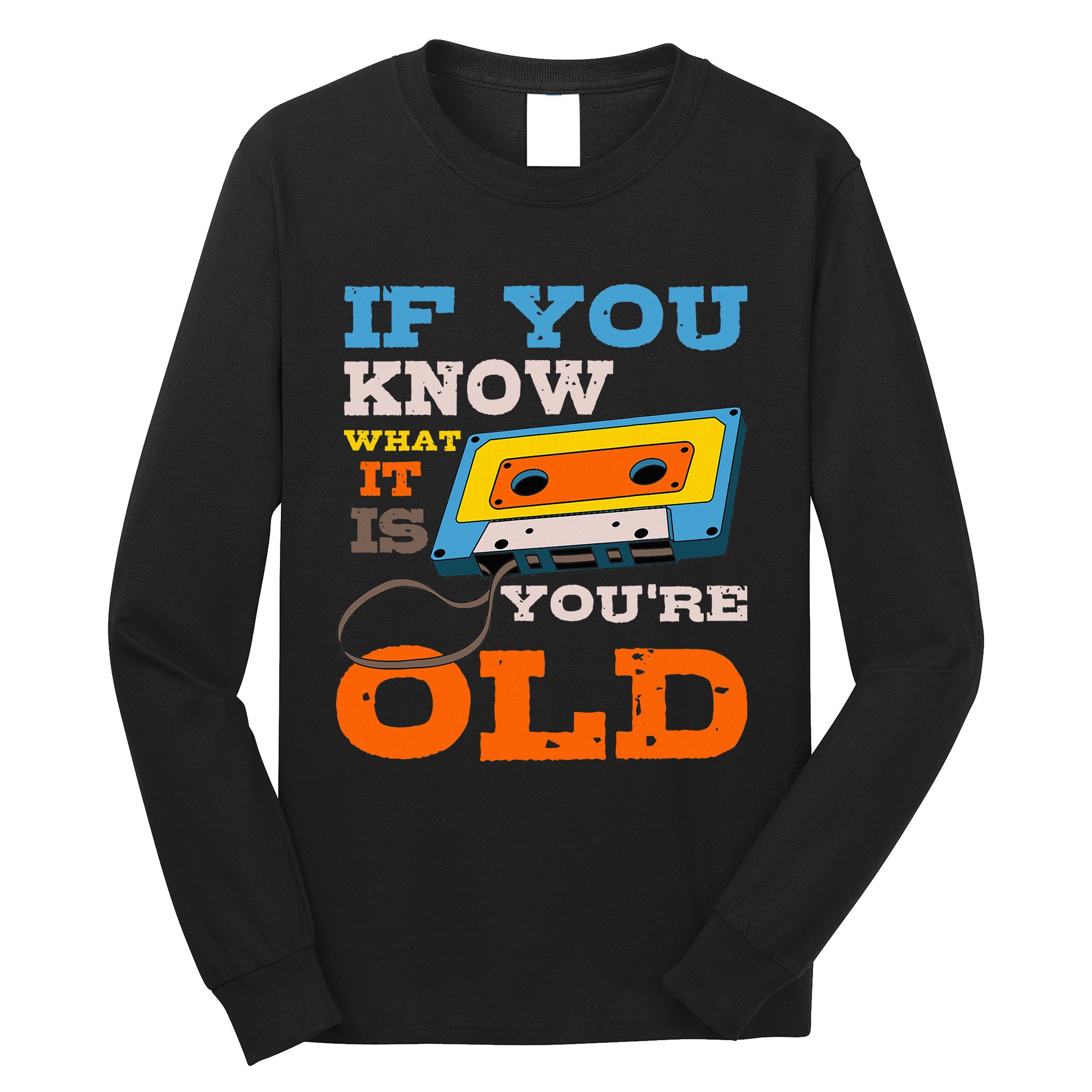Cassette Tape Radio 70S 80S 90S Music Lover Long Sleeve Shirt