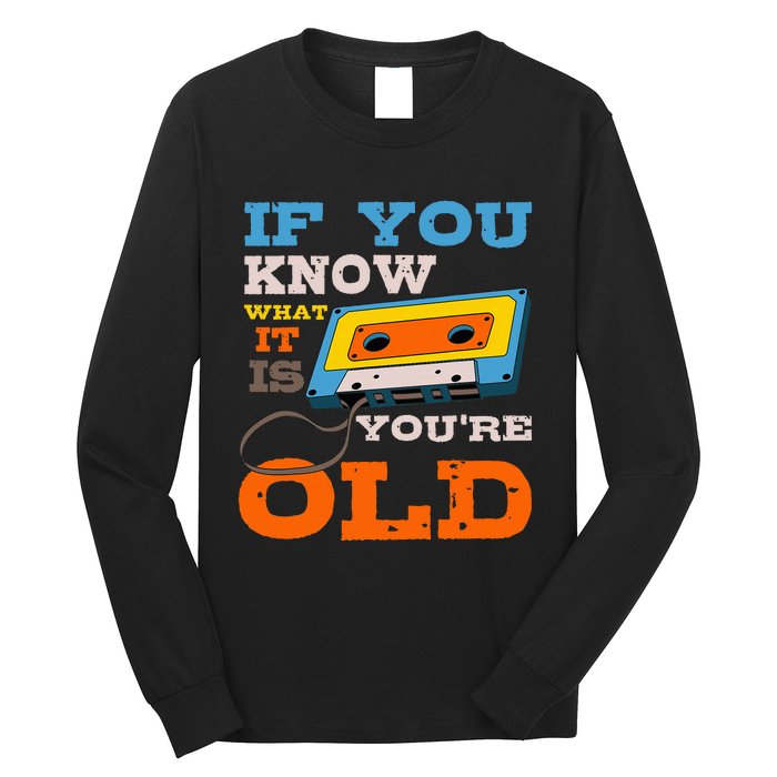 Cassette Tape Radio 70S 80S 90S Music Lover Long Sleeve Shirt