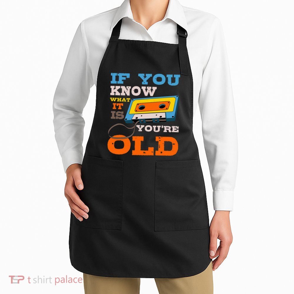 Cassette Tape Radio 70S 80S 90S Music Lover Apron