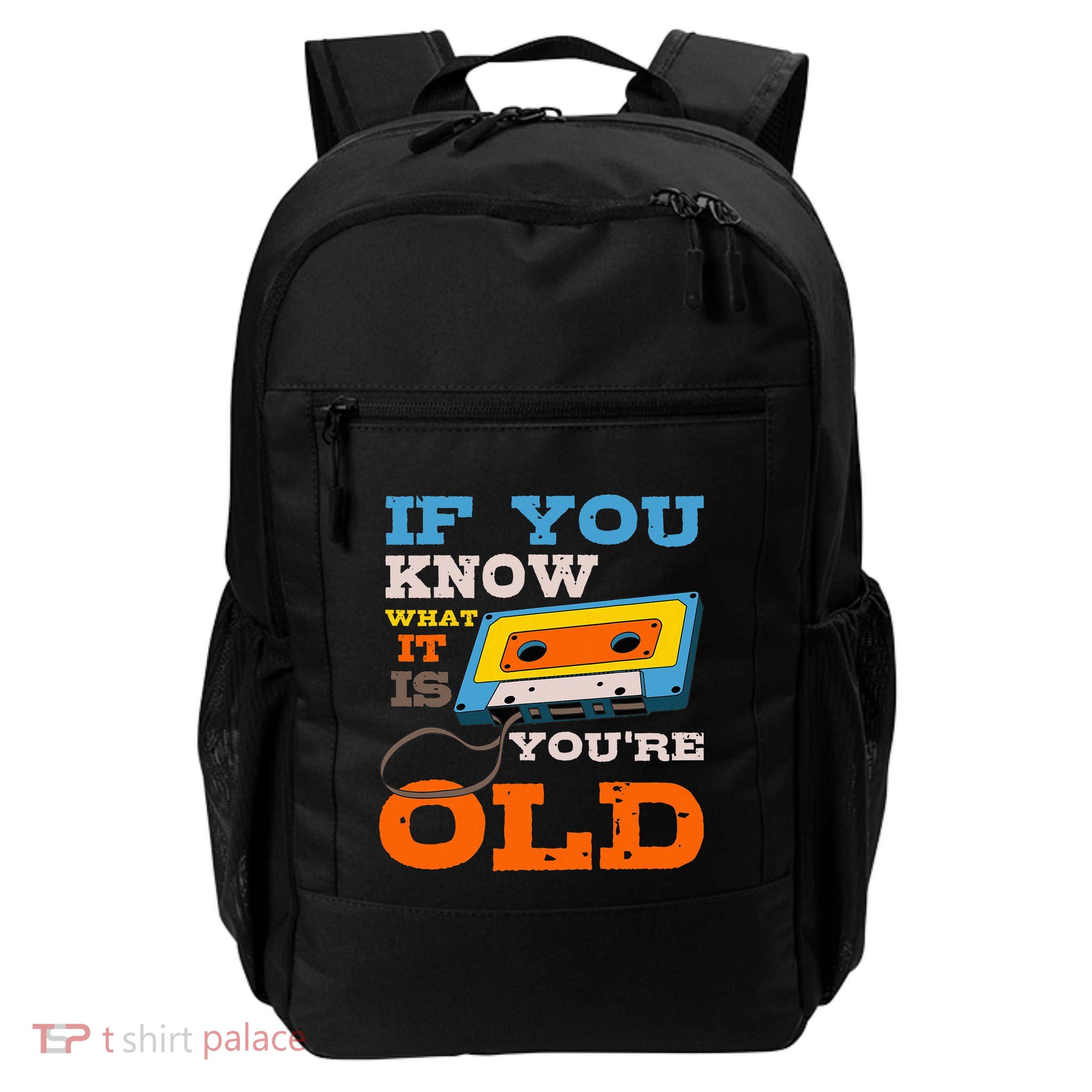 Cassette Tape Radio 70S 80S 90S Music Lover Backpack