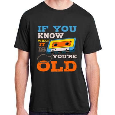 Cassette Tape Radio 70S 80S 90S Music Lover Adult ChromaSoft Performance T-Shirt