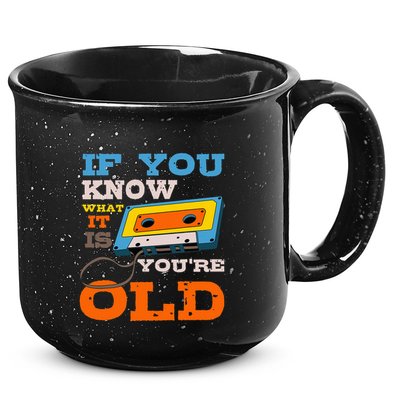 Cassette Tape Radio 70S 80S 90S Music Lover 15oz Campfire Ceramic Mug