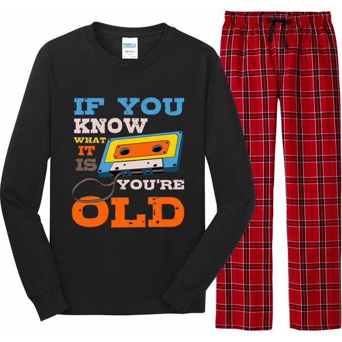 Cassette Tape Radio 70S 80S 90S Music Lover Long Sleeve Pajama Set