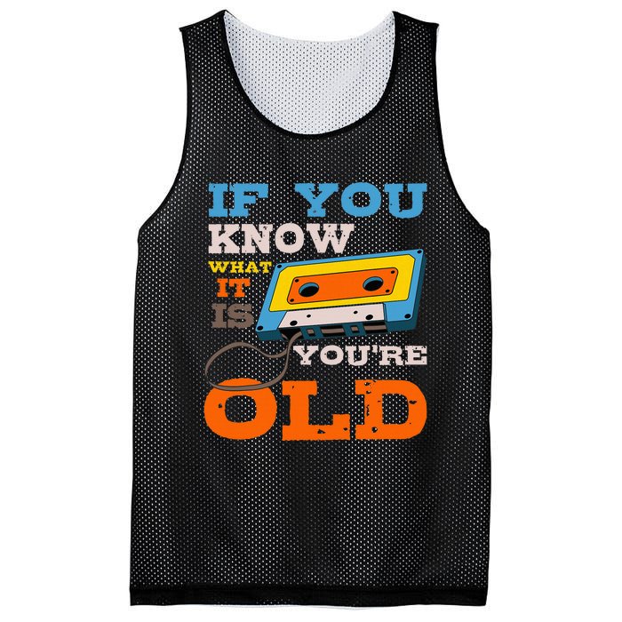 Cassette Tape Radio 70S 80S 90S Music Lover Mesh Reversible Basketball Jersey Tank