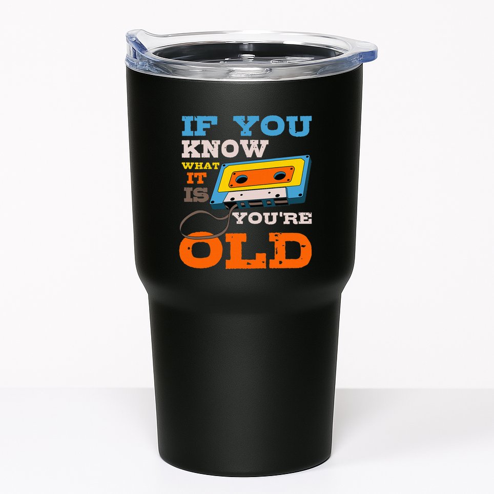 Cassette Tape Radio 70S 80S 90S Music Lover Tumbler