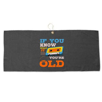 Cassette Tape Radio 70S 80S 90S Music Lover Large Microfiber Waffle Golf Towel