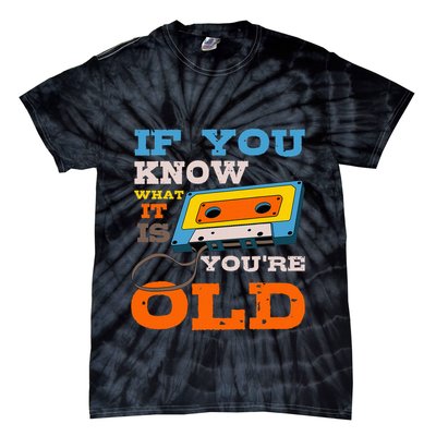 Cassette Tape Radio 70S 80S 90S Music Lover Tie-Dye T-Shirt