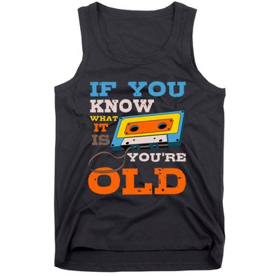 Cassette Tape Radio 70S 80S 90S Music Lover Tank Top