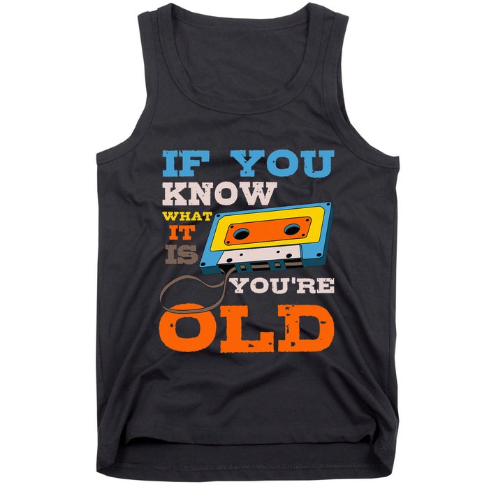 Cassette Tape Radio 70S 80S 90S Music Lover Tank Top
