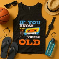 Cassette Tape Radio 70S 80S 90S Music Lover Tank Top