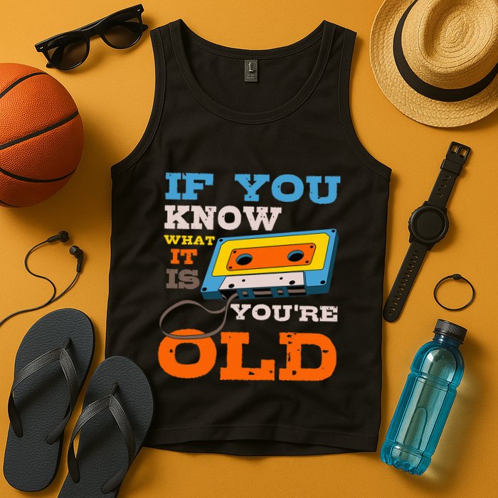 Cassette Tape Radio 70S 80S 90S Music Lover Tank Top
