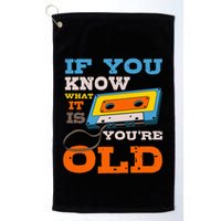 Cassette Tape Radio 70S 80S 90S Music Lover Golf Towel