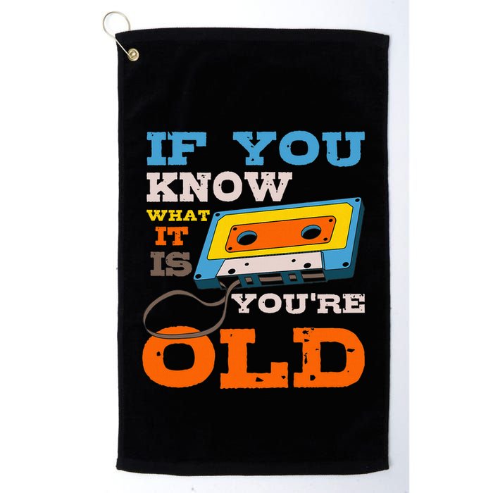 Cassette Tape Radio 70S 80S 90S Music Lover Golf Towel
