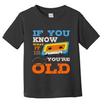 Cassette Tape Radio 70S 80S 90S Music Lover Toddler T-Shirt