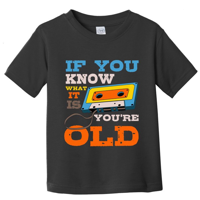 Cassette Tape Radio 70S 80S 90S Music Lover Toddler T-Shirt