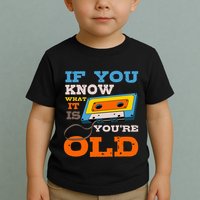 Cassette Tape Radio 70S 80S 90S Music Lover Toddler T-Shirt