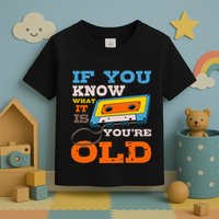 Cassette Tape Radio 70S 80S 90S Music Lover Toddler T-Shirt