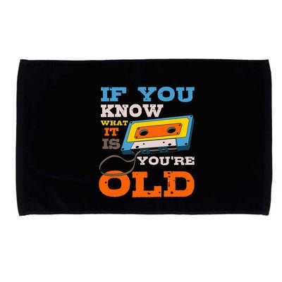 Cassette Tape Radio 70S 80S 90S Music Lover Microfiber Hand Towel