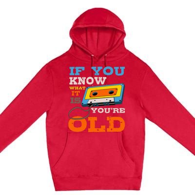 Cassette Tape Radio 70S 80S 90S Music Lover Premium Pullover Hoodie