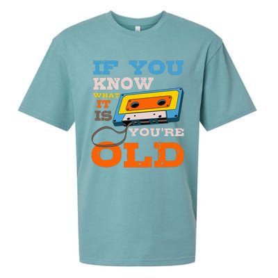 Cassette Tape Radio 70S 80S 90S Music Lover Sueded Cloud Jersey T-Shirt