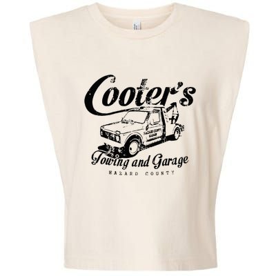 Cooters Towing & Repair Garage Garment-Dyed Women's Muscle Tee