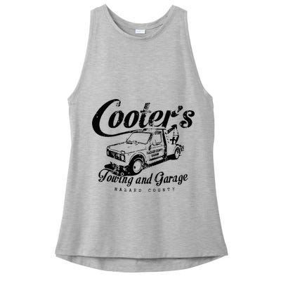 Cooters Towing & Repair Garage Ladies PosiCharge Tri-Blend Wicking Tank