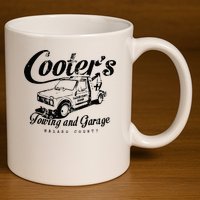 Cooters Towing & Repair Garage 11oz C Handle Ceramic Mug
