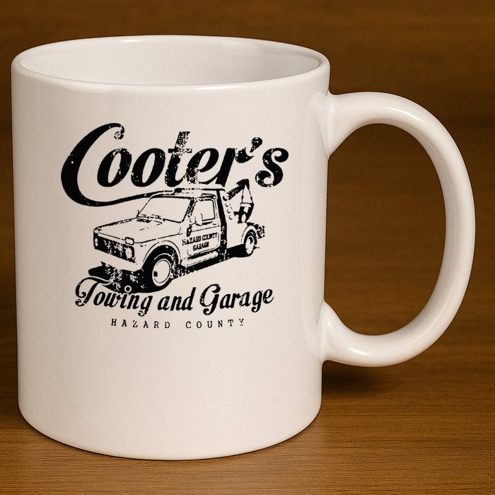 Cooters Towing & Repair Garage 11oz C Handle Ceramic Mug