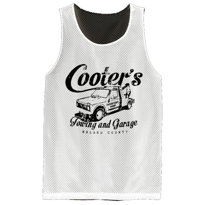 Cooters Towing & Repair Garage Mesh Reversible Basketball Jersey Tank