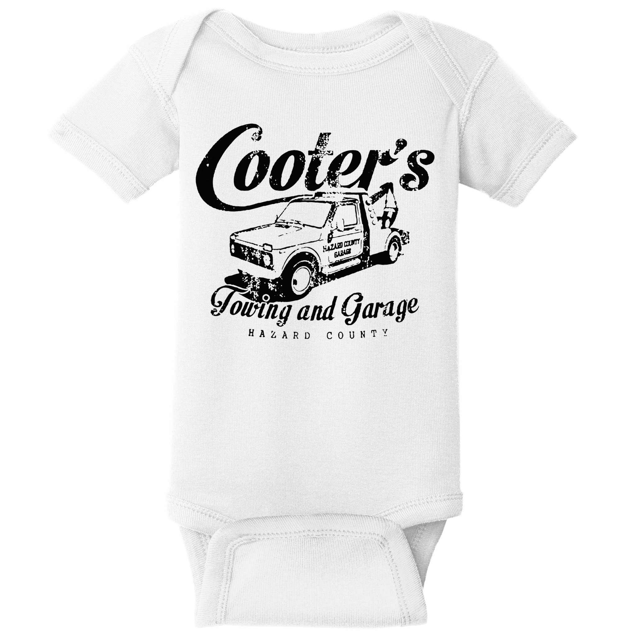 Cooters Towing & Repair Garage Baby Bodysuit