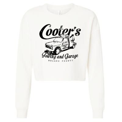 Cooters Towing & Repair Garage Cropped Pullover Crew