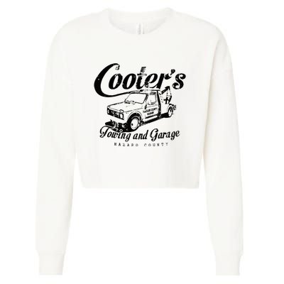 Cooters Towing & Repair Garage Cropped Pullover Crew