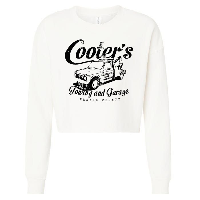 Cooters Towing & Repair Garage Cropped Pullover Crew