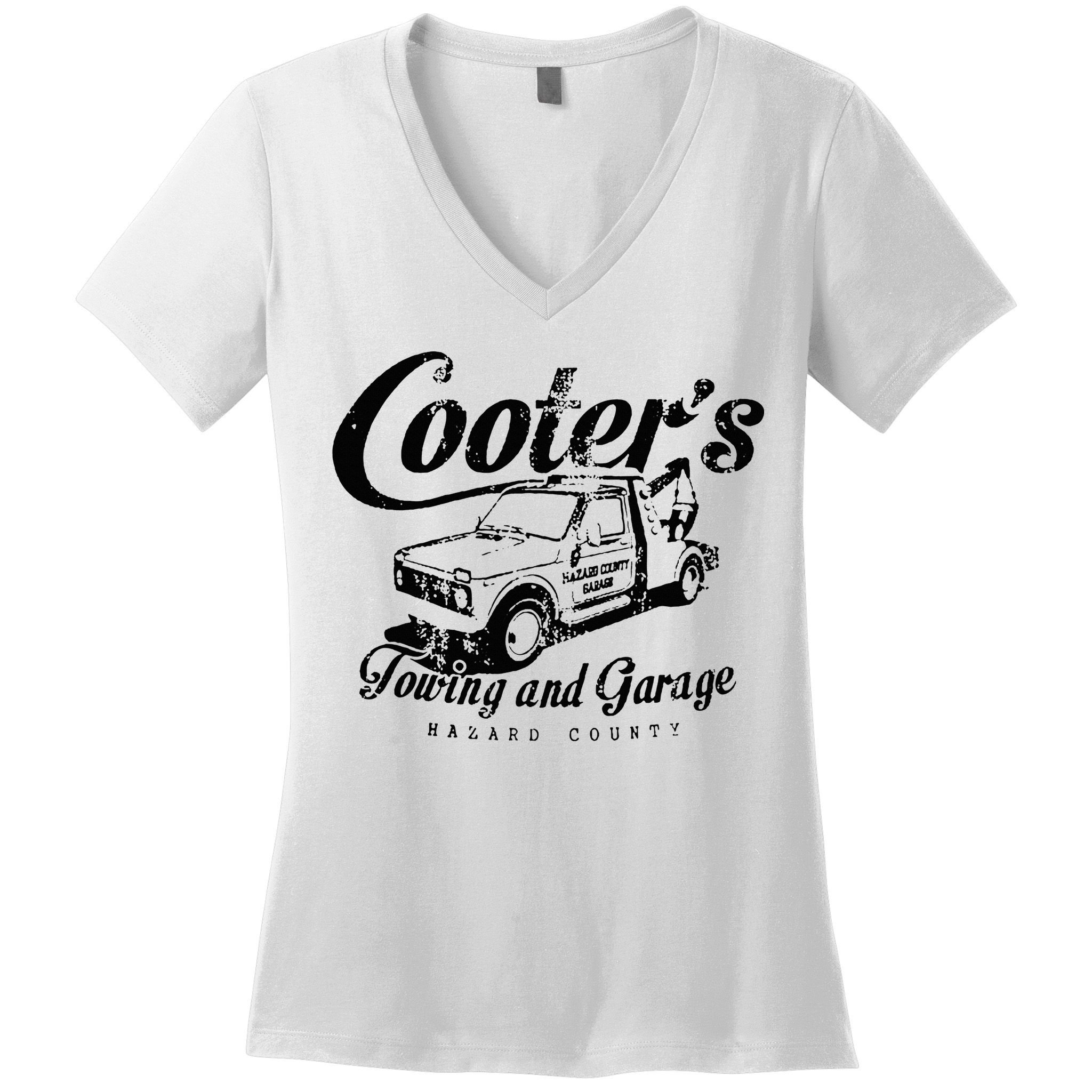 Cooters Towing & Repair Garage Women's V-Neck T-Shirt