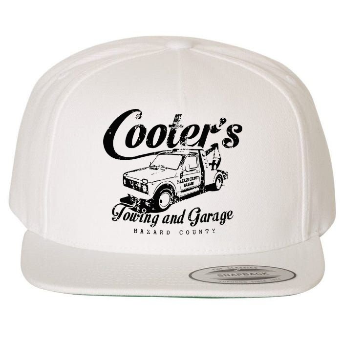 Cooters Towing & Repair Garage Wool Snapback Cap
