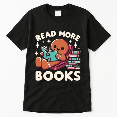 Christmas Teacher Read More Books Funny Wo Tall T-Shirt