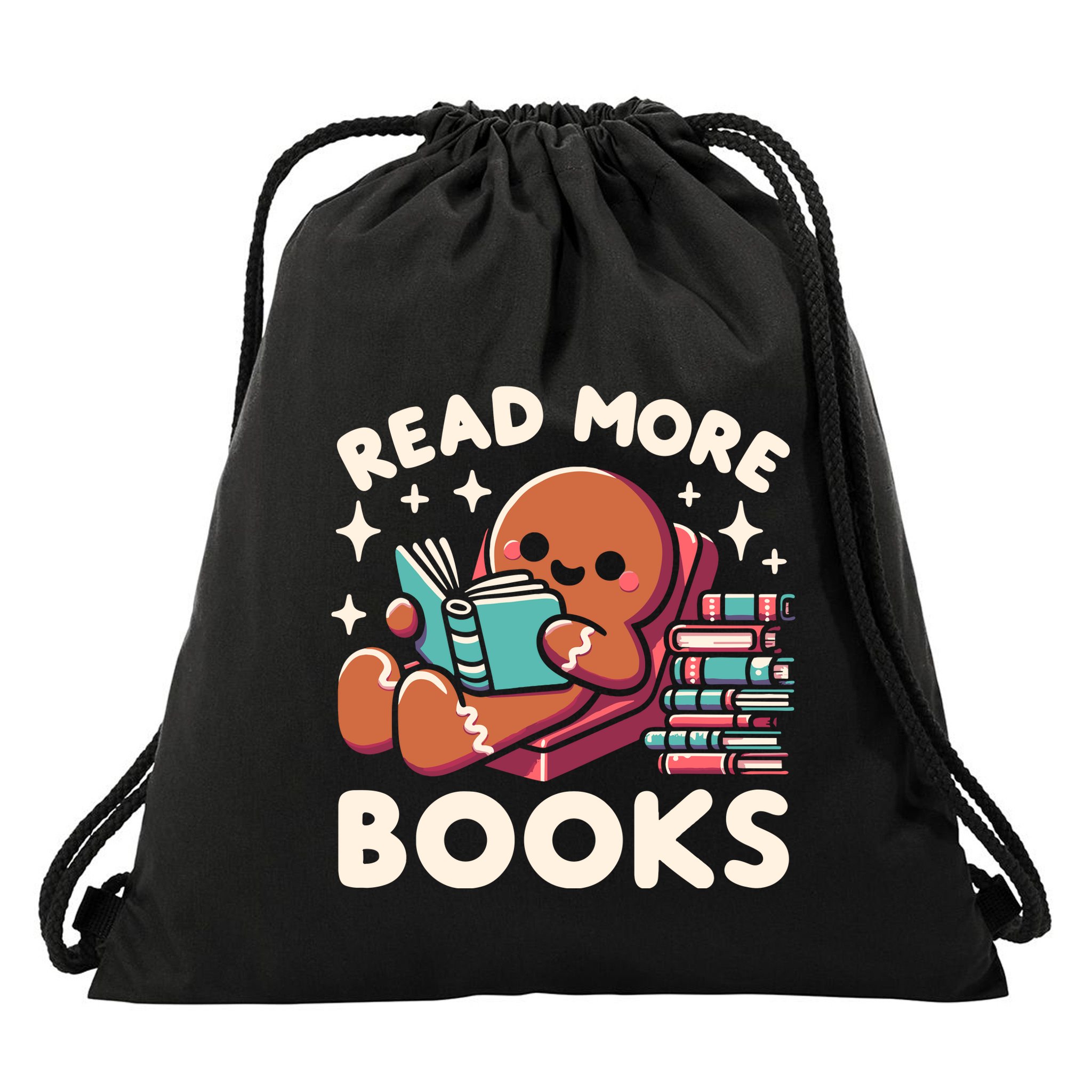 Christmas Teacher Read More Books Funny Wo Drawstring Bag