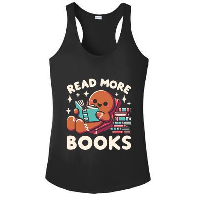 Christmas Teacher Read More Books Funny Wo Ladies PosiCharge Competitor Racerback Tank