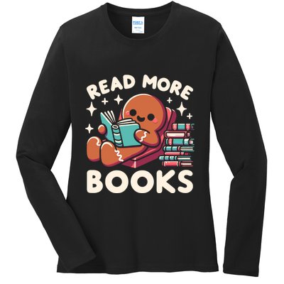 Christmas Teacher Read More Books Funny Wo Ladies Long Sleeve Shirt