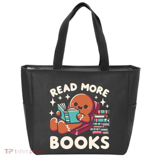 Christmas Teacher Read More Books Funny Wo Zip Tote Bag