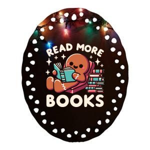 Christmas Teacher Read More Books Funny Wo Ceramic Oval Ornament