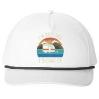 Camper Trailer RV Gift Vintage Funny Im Sexy And I TOW It Snapback Five-Panel Rope Hat