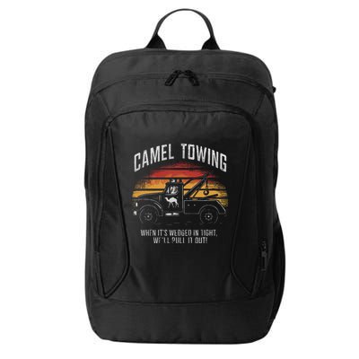 Camel Towing Retro Adult Humor Saying City Backpack