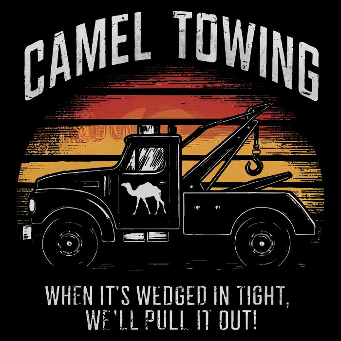 Camel Towing Retro Adult Humor Saying Bag
