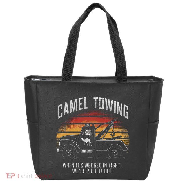 Camel Towing Retro Adult Humor Saying Zip Tote Bag