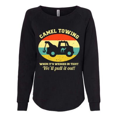 Camel Towing Retro Adult Humor Saying Funny Halloween Womens California Wash Sweatshirt