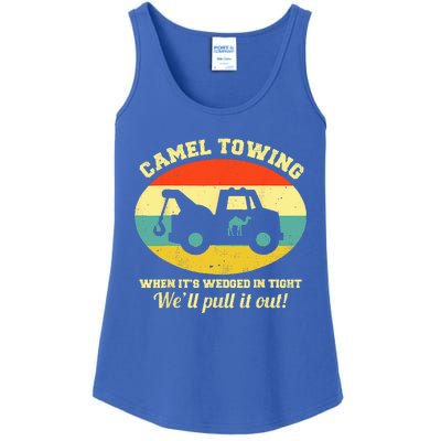 Camel Towing Retro Adult Humor Saying Funny Halloween Ladies Essential Tank