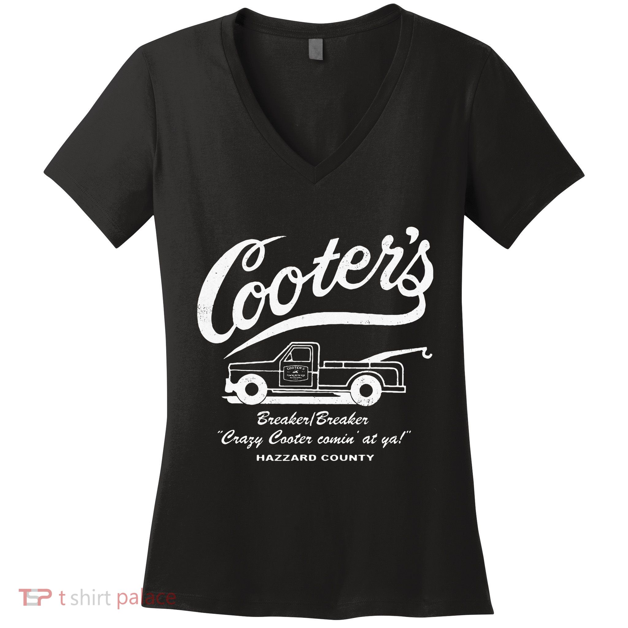 CooterS Towing & Repairs Garage Women's V-Neck T-Shirt