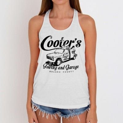 CooterS Towing & Repair Garage Women's Knotted Racerback Tank