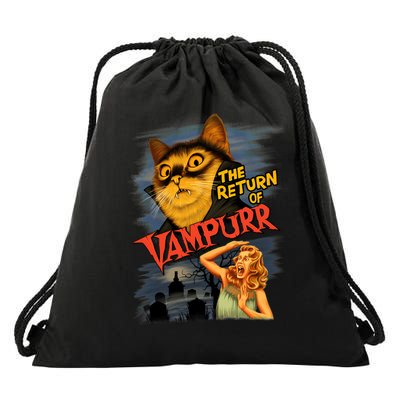Cat T-Shirtthe Return Of Vampurr T-Shirt Drawstring Bag